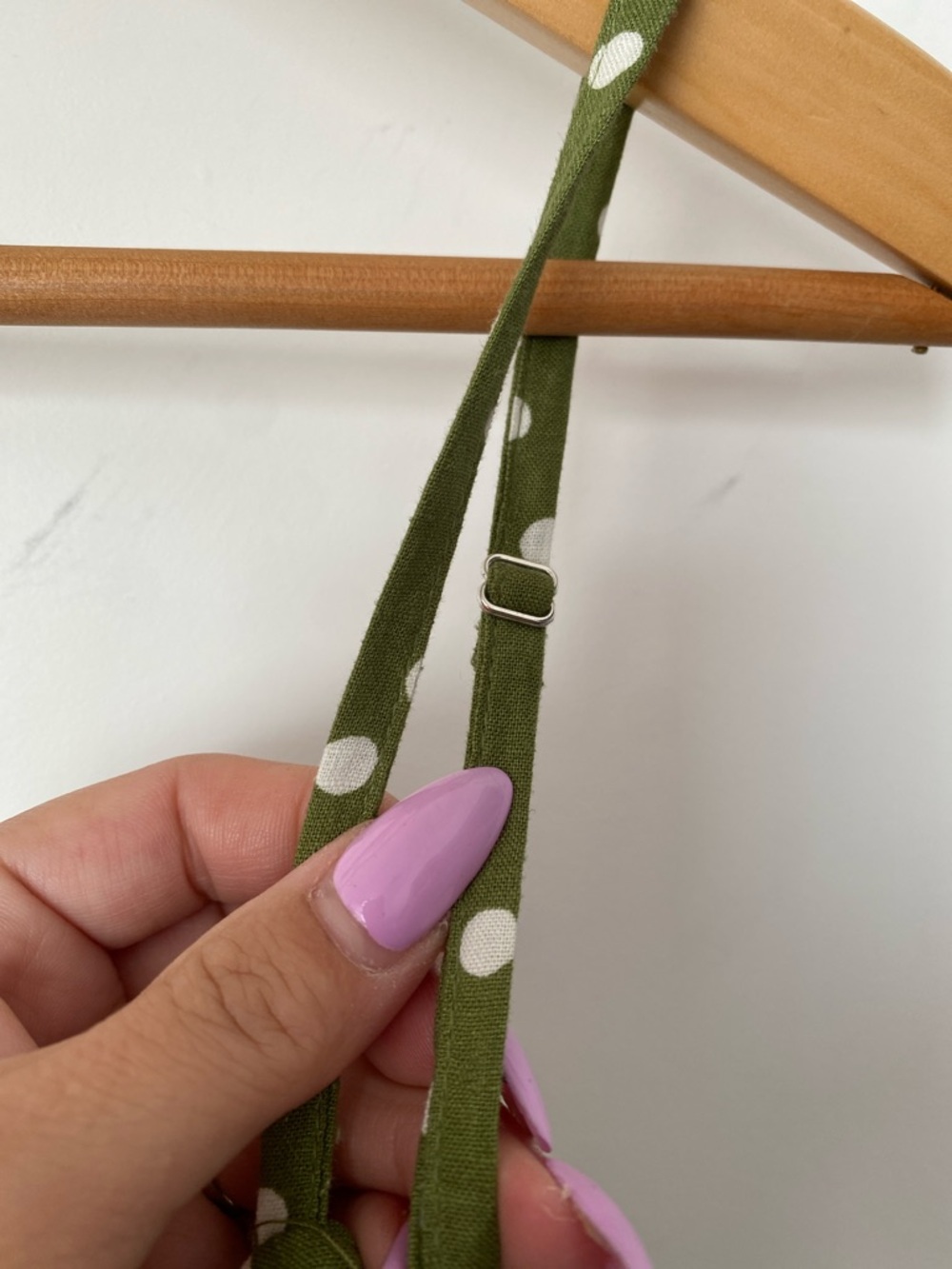 ZARA Green Polka Dot Ruched Slip Dress NWT! - Picture 6 of 10